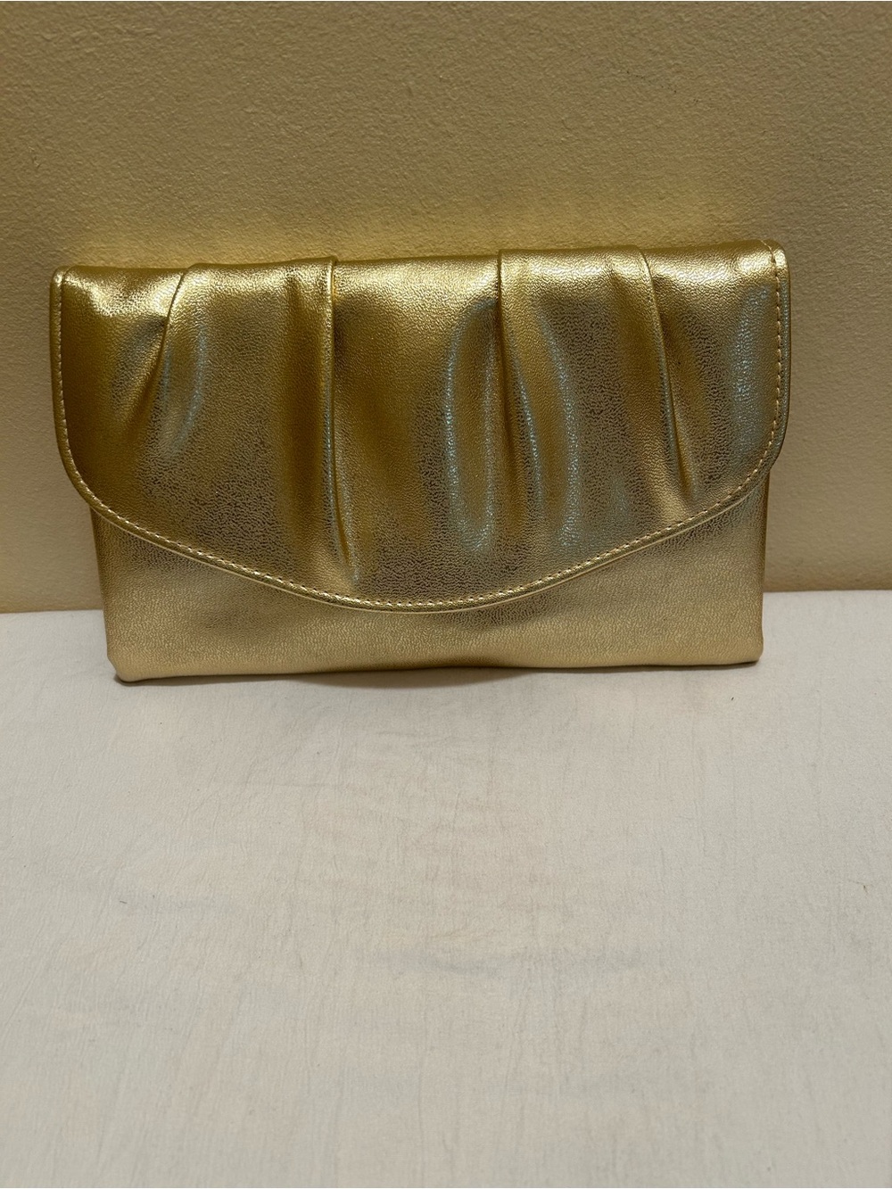 Gold Metallic Evening Clutch